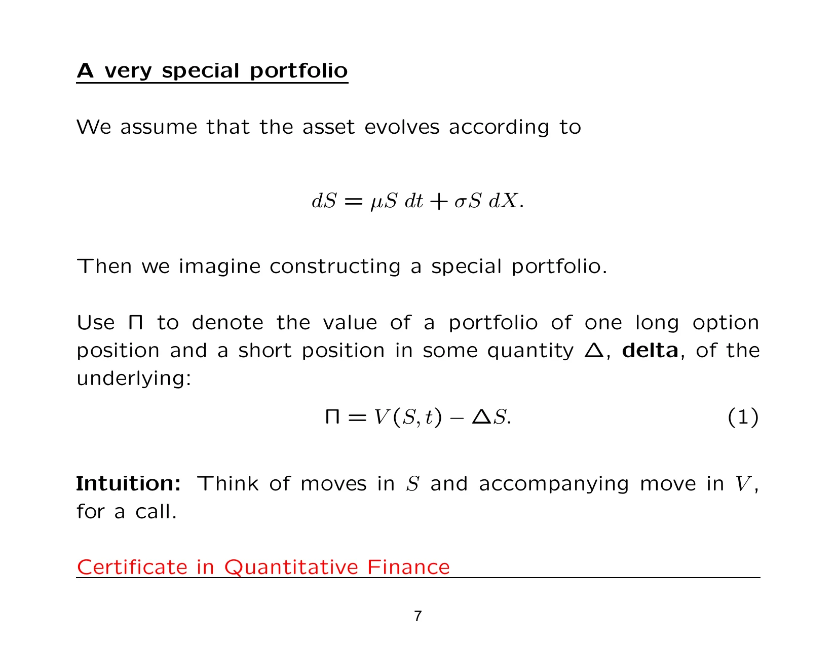 A very special portfolio