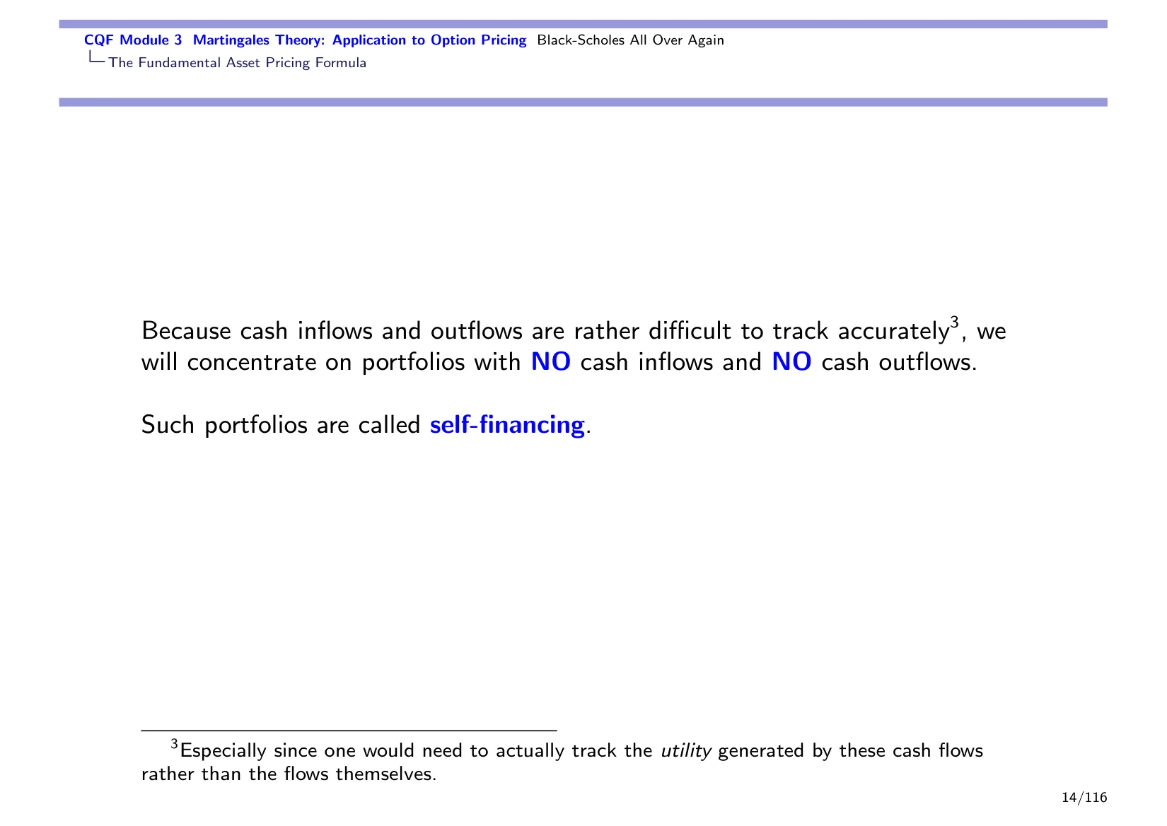 CQF Module 3 Martingales Theory: Application to Option Pricing Black-Scholes All Over Again — with the lecturer's notes