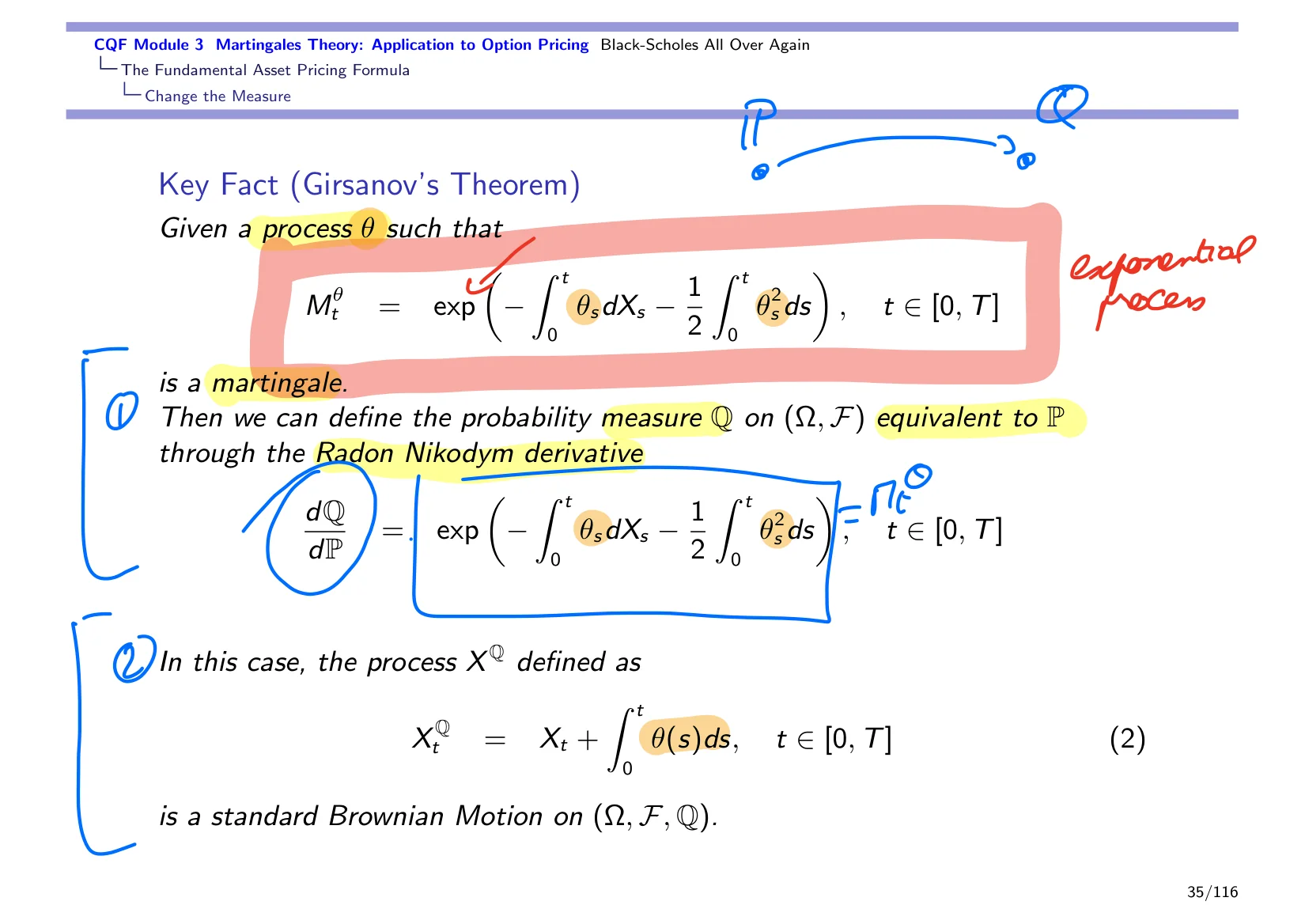 CQF Module 3 Martingales Theory: Application to Option Pricing Black-Scholes All Over Again — with the lecturer's notes